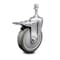 Service Caster 5 Inch Gray Polyurethane Wheel Swivel 3/8 Inch Stem Caster with Total Lock Brake SCC-TSTTL20S514-PPUB-381615 - alternate 2